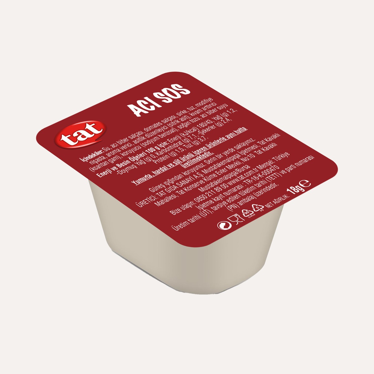 Tat Acı Sos 18 GR (Kuvet)