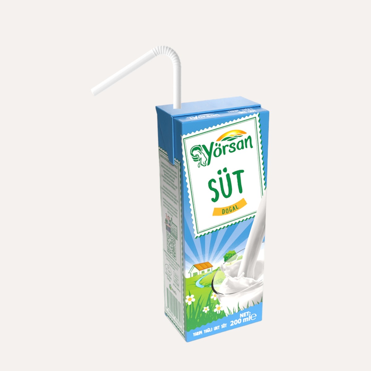 Yörsan Yarım Yağlı Süt 200 ML