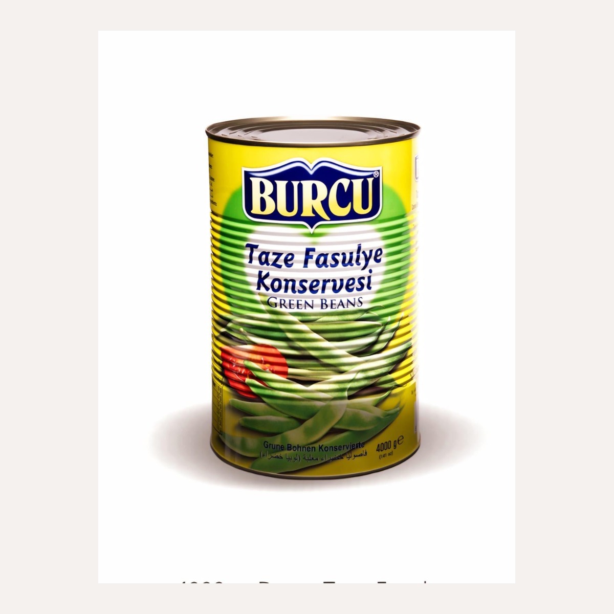 Burcu Taze Fasulye Konservesi 4000 GR