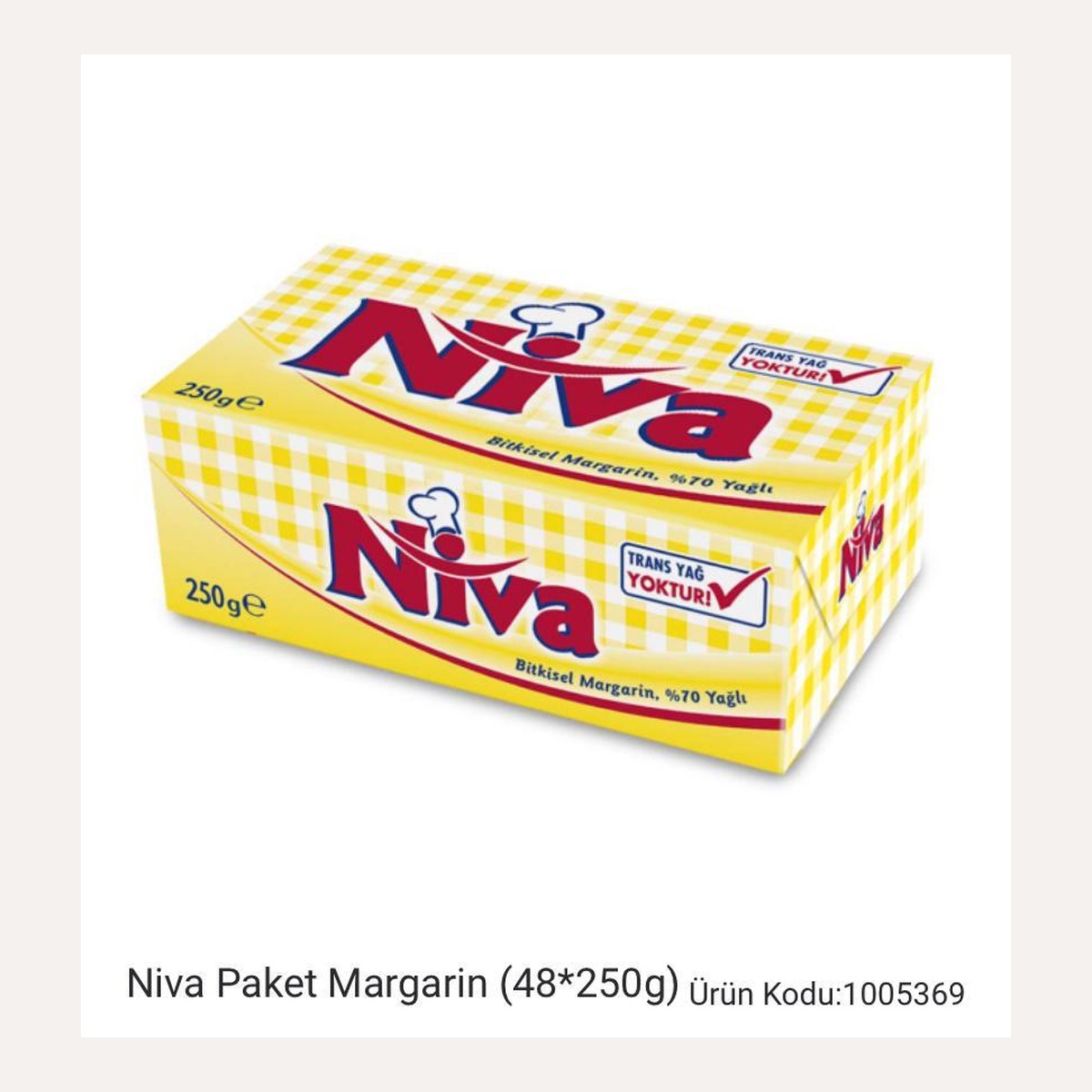 Niva Paket Margarin 250 GR