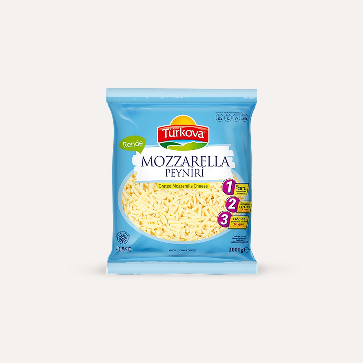 Türkova Rende Mozzarella 2000 GR