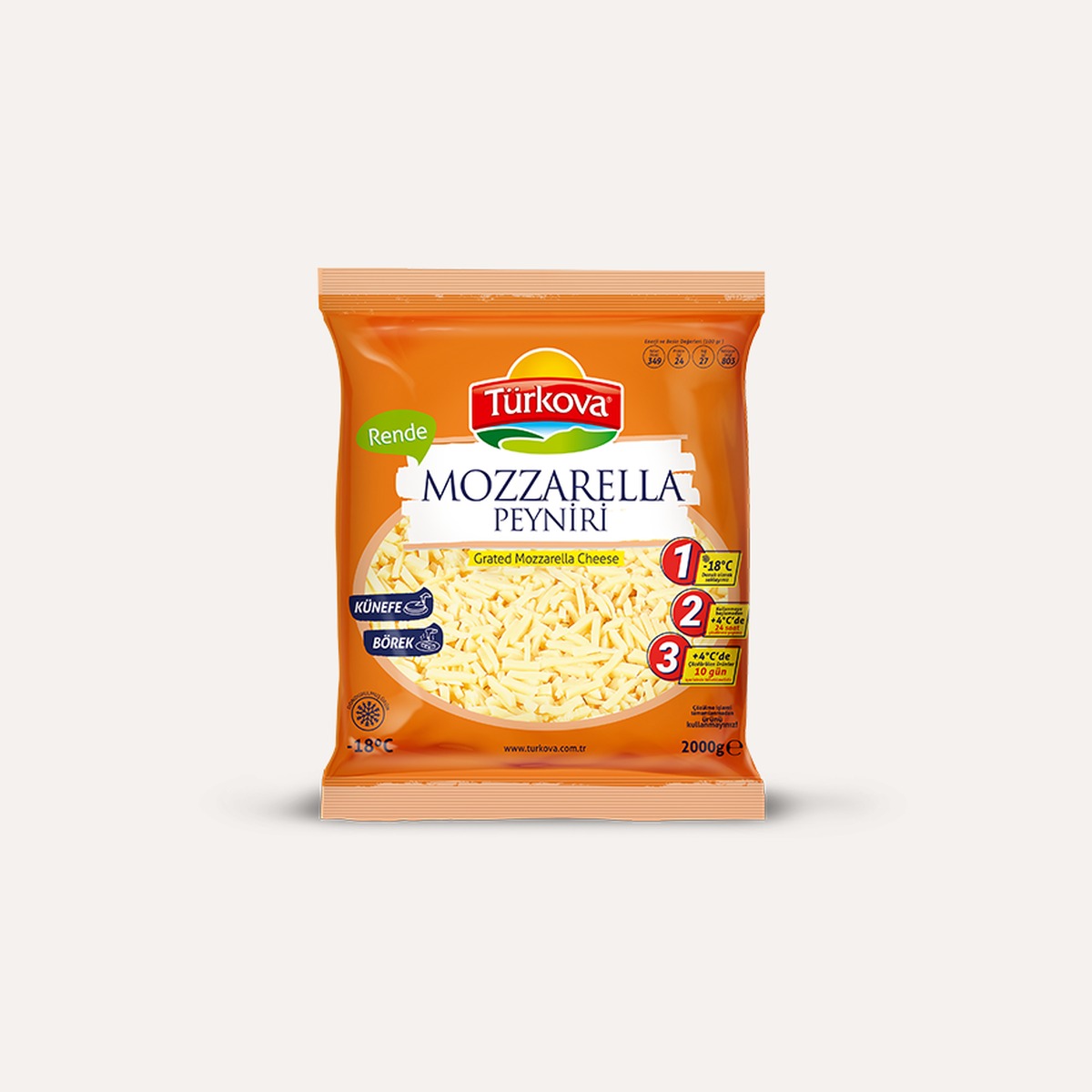 Türkova Börek Mozzarella 2000 GR